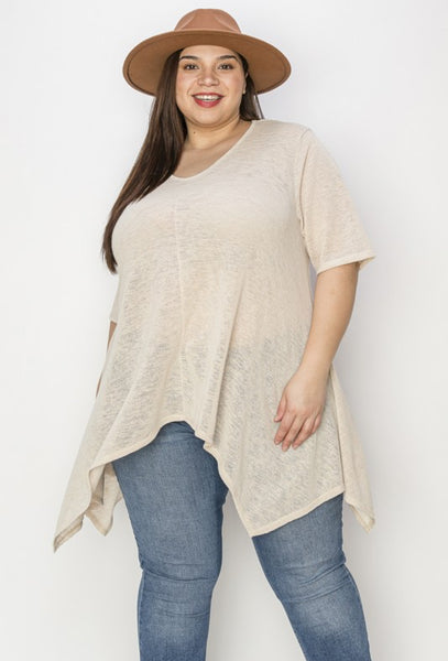 Taupe Tunic Sweater