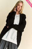 Dolman Long Sleeve Loose Fit Shawl Jacket