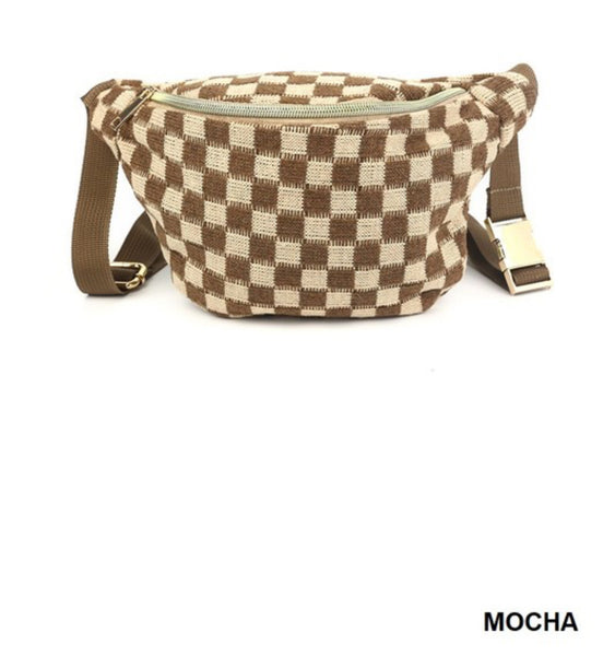 Checkered Crossbody Bag