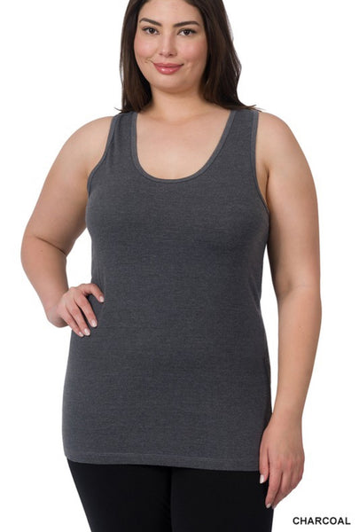 COTTON SPANDEX RACERBACK TANK