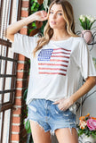 Sequin Flag Top