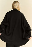 Dolman Long Sleeve Loose Fit Shawl Jacket