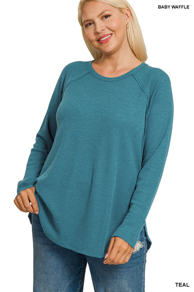 BABY WAFFLE LONG SLEEVE TOP