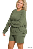 Slub Pullover & Shorts Set