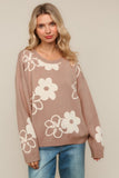 Floral Oversized Sweater