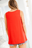 Solid Top With Star And Stripe Pocket