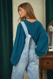 Round Neck Loose Fit Knit Top