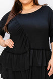 Two-Layer Black Tunic