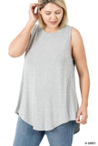 SLEEVELESS HI-LOW HEM TOP