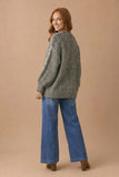 BUTTON DOWN OVERSIZED CHUNKY
CABLE CARDIGAN