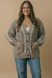 BUTTON DOWN OVERSIZED CHUNKY
CABLE CARDIGAN