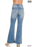 TUMMY CONTROL ELASTIC WAIST FLARE
DENIM PANTS