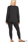 ROUND NECK TOP & LEGGINGS