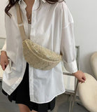 Raffia Crossbody/Belt Bag