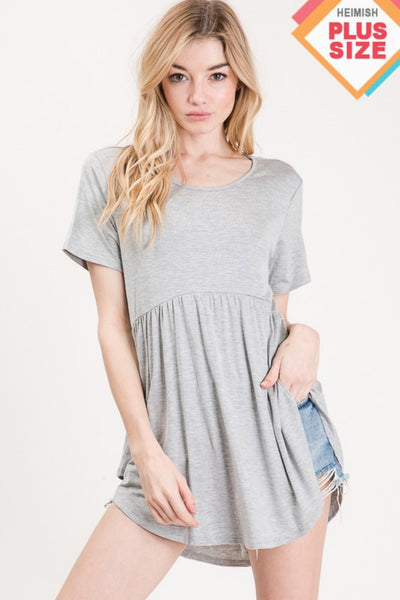 Heather Grey Babydoll