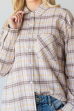 Taupe Casual Flannel