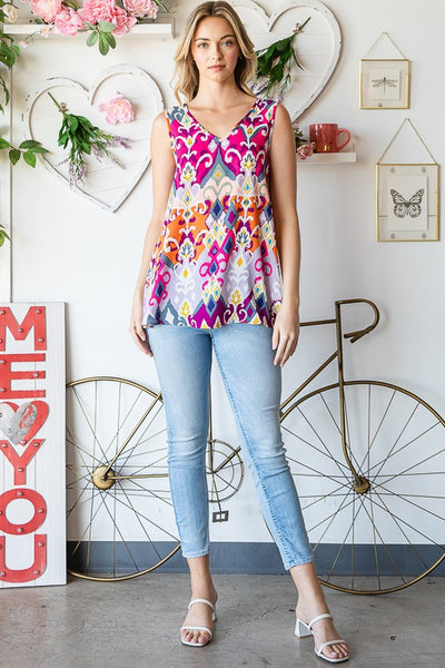 Multi Color Flare Tank