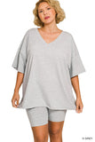Cotton V-Neck Set