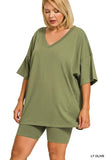 Cotton V-Neck Set