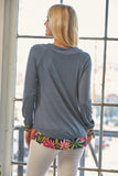 Celeste Full Size Tropical Print Long Sleeve T-Shirt